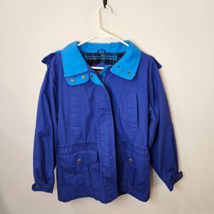 VTG Pierson Outfitters Hooded Jacket by Pacific Trail Blue Womens S